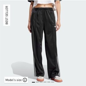 Adidas Black Pants with White Accents